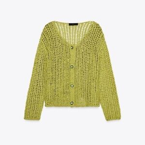 Zara Lime Green Knit Sweater